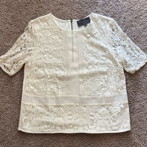 Sunday in Brooklyn Lace Blouse - Cream